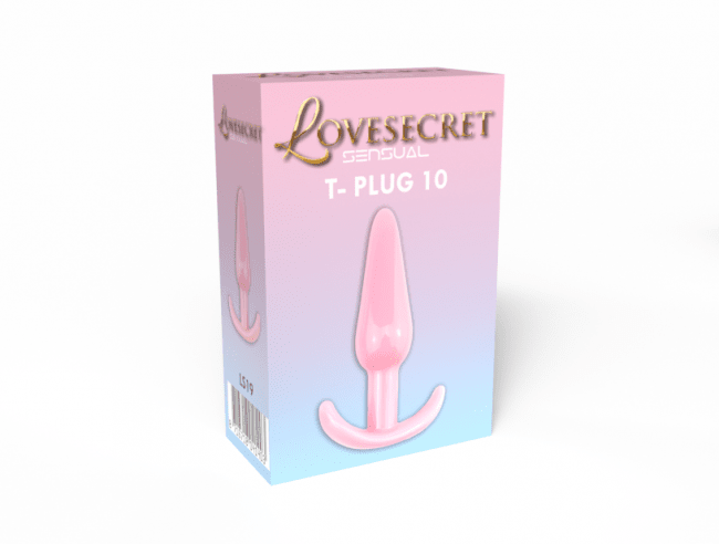 Lovesecret - Rosa hjärtformad analplugg