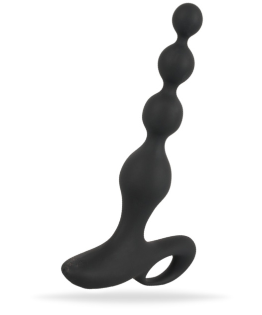 Uppladdningsbara analkulor med 10 olika vibrationer tillverkad av mjuk silikon. Helt vattentät. Bred bas. Gradvist ökande.