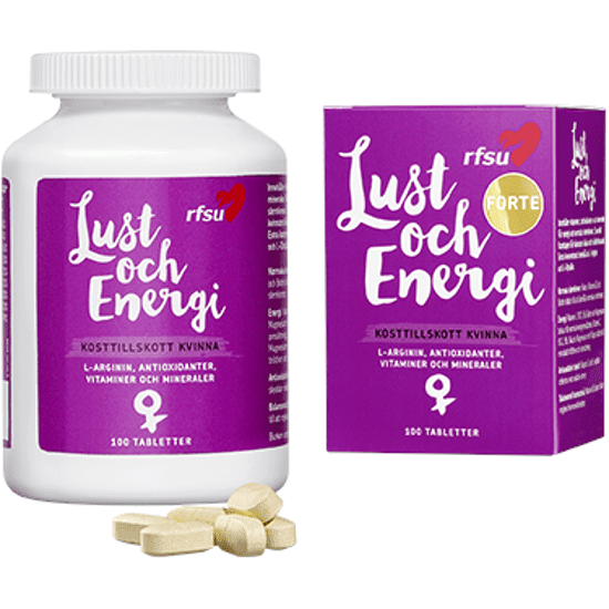 RFSU Lust & Energi Kvinna 100 tabletter