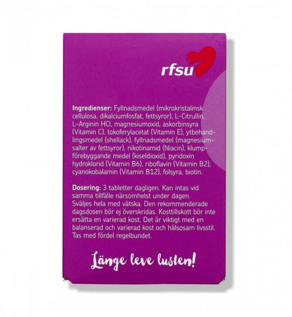 RFSU Lust & Energi Kvinna 100 tabletter