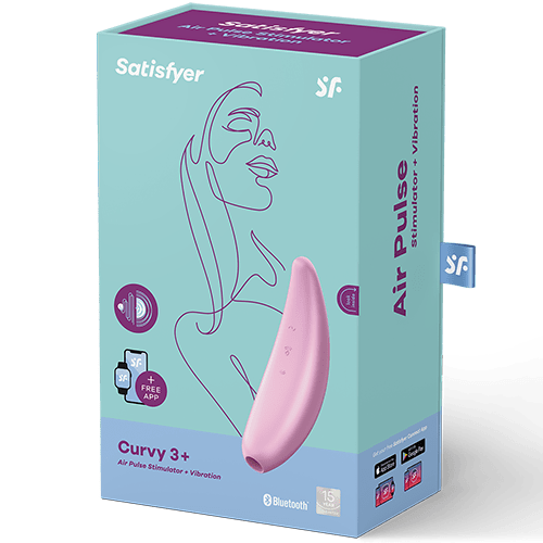 Förpackning Satisfyer Curvy 3 - Rosa lufttrycksvibrator