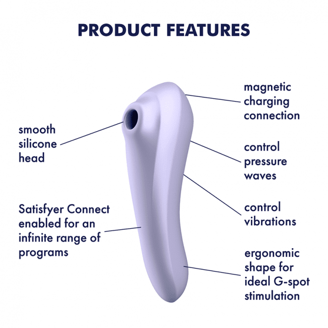 Satisfyer Dual Pleasure appstyrd lufttrycksvibrator satisfyer connect