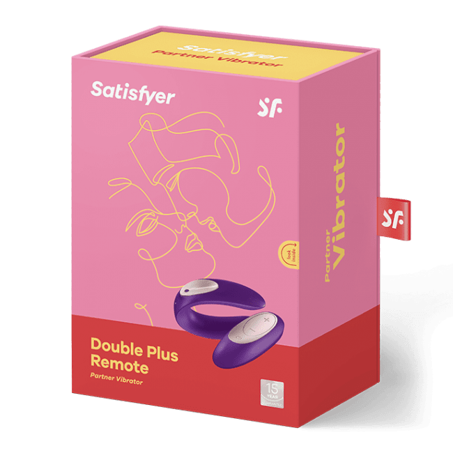 Satisfyer Partner Plus Remote - Lila multifuntionell parvibrator