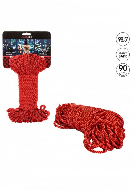 Silkeslent 30 meters rep som fungerar till allt inom bondage. Tillverkad av bomull och polyester. Enkel att använda.