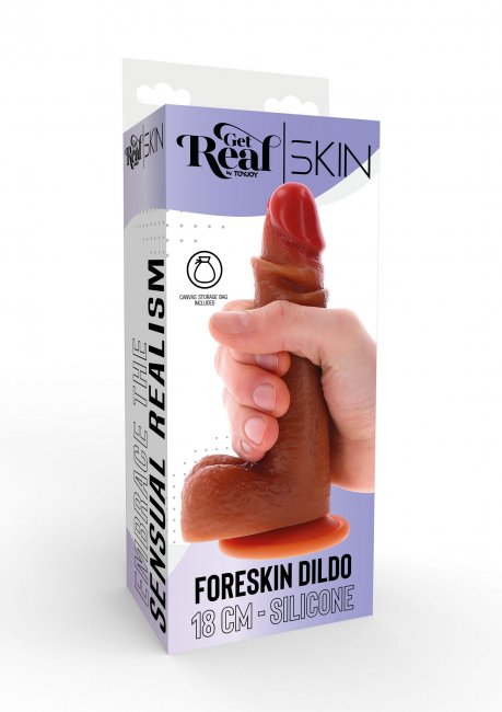 Silicone Foreskin Dildo 18 cm