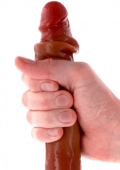 Silicone Foreskin Double Dong 35 cm