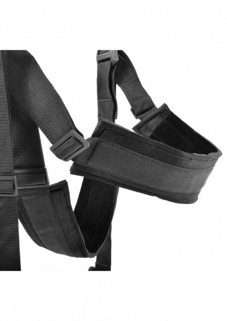 Sexgunga med extra breda band och bekväm vaddering. Justerbara band och roterar 360 grader. Snabb och enkel att installera.