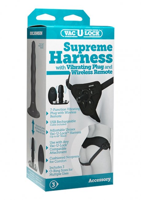 Supreme Harness w Vibr. Plug