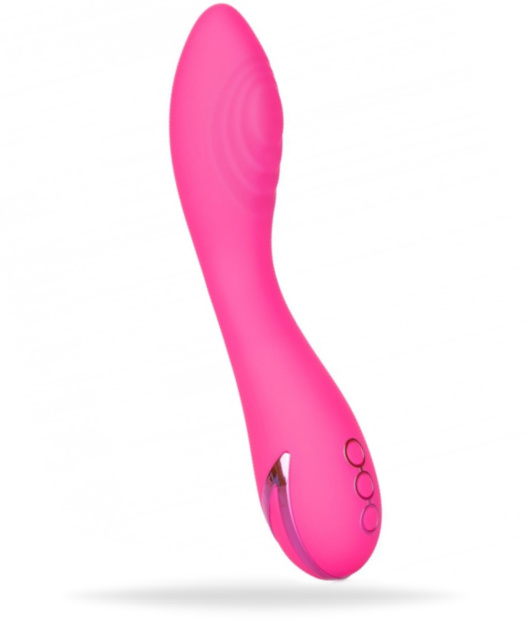 Uppladdningsbar vibrator tillverkad av supermjuk silikon. 10 vibrationer och 3 hastigheter. Stark motor. Helt vattentät.