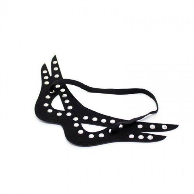 Two Line Mask Black