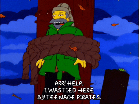Roleplay tied pirate